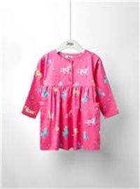 JOJO MAMAN BÉBÉ Unicorn Button Front Dress 3-4 Years