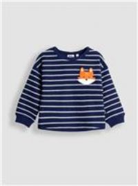 JOJO MAMAN BÉBÉ Fox Applique Pocket Top 12-18 months