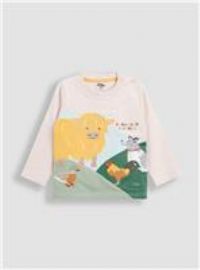 JOJO MAMAN BÉBÉ Highland Cow Applique Top 4-5 Years