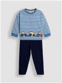 JOJO MAMAN BÉBÉ 2 Piece Tractor Top And Leggings Set 3-4 Years