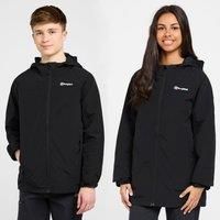 Berghaus Kids/' Bowood Waterproof Jacket, Black, Age 5-6