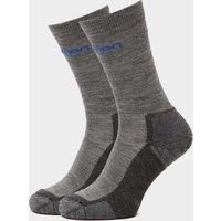 SALOMON SOCKS Men's Merino Socks 2 Pack, Grey