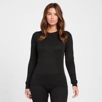 Peter Storm Women's Merino Crew Baselayer Top, Black