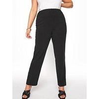 Yours Curve  Pull On Ribbed Bootcut Stretch Trousers