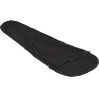 Eurohike Fleece Sleeping Bag Liner Drawcord hood, Black, One Size