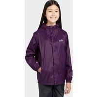 Peter Storm Kid's Hooded Packable Waterproof Jacket, Purple