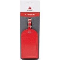 Technicals Extra Large Leather Luggage Tag, Red
