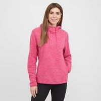 Peter Storm Women's Marl Fleece Hoodie, Pink/DPI