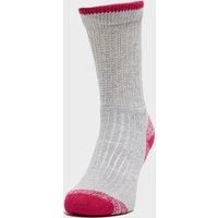 Brasher Women's Hiker Socks, Grey/Pink