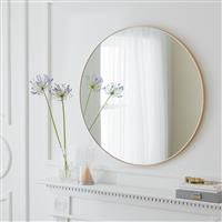 Habitat Large Round Metal Mirror - Gold