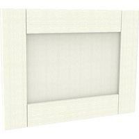 Timber Shaker Ivory Painted Integrated Extractor Door (597x445)