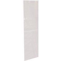 Modern Slab Kitchen Larder Door (Pair) (H)976 x (W)597mm - Gloss White