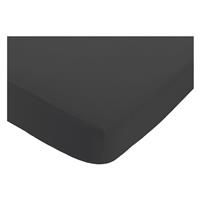 Habitat Washed Charcoal Grey 30cm Fitted Sheet  Double