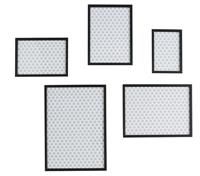 Habitat Pack Of 4 Aluminus Metal Picture Frames - Black (No 18x24 Frame)