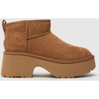 UGG classic ultra mini new heights boots in chestnut