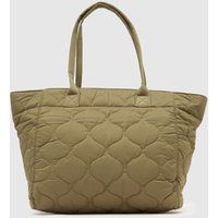 schuh Khaki Jolie Quilted Tote Bag