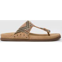 Blowfish Malibu Lyric Beaded Sandals in Beige