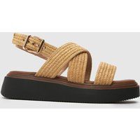 schuh Tamia Chunky Flatform Sandals in Natural