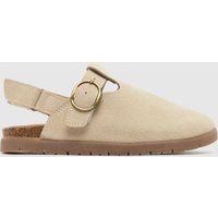schuh Beige Trace Clog Junior Sandals
