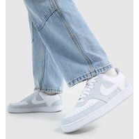 Nike Court Vision Trainers in White & grey
