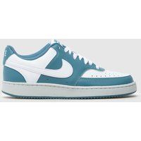 Nike Court Vision Trainers in White & Blue