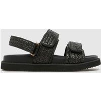 schuh Tiesha Footbed Sandals in Black