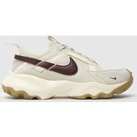 Nike tc 7900 trainers in white & burgundy