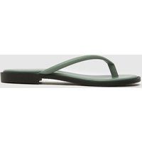 schuh Tulia Toe Post Sandals in Green