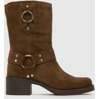 schuh Camilla Hardware Heel Boots in Brown