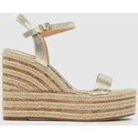 schuh Valerie Espadrille Sandals in Gold