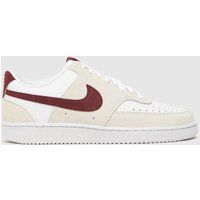 Nike court vision trainers in beige multi