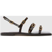 schuh Talmon Studded Strappy Sandals in Brown