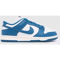 Nike Dunk Low Trainers in White & Blue