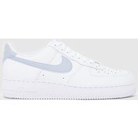 Nike Air Force 1 Trainers in White & grey