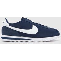 Nike Cortez Trainers in Navy & White