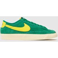 Nike blazer low 77 vintage trainers in green multi