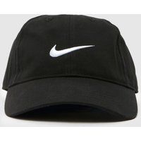 Nike Kids Swoosh Ball Cap in Black & White, Fabric