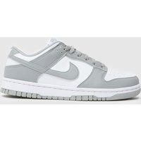 Nike Dunk Low Trainers in White & grey