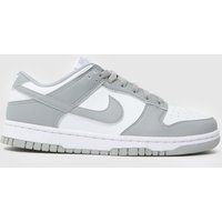 Nike Dunk Low Trainers in White & grey