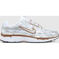 Nike P-6000 Trainers in Brown & White