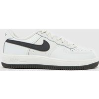 Nike Light Grey Force 1 Low Lace Boys Junior Trainers