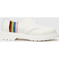Dr Martens 1461 3 Eye Shoe Pride Flat Shoes In White