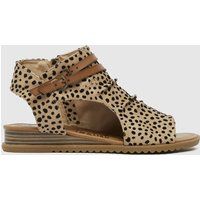 Blowfish Malibu Brown & Black Butterfly Vegan Sandals