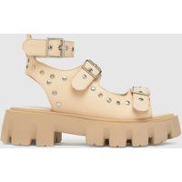 schuh taren chunky hardware sandals in natural