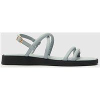 schuh Tulsi Strippy Flat Sandals in Blue