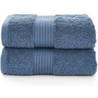 Deyongs Pima Cotton Hand Towel, Denim Blue, 50 x 90cm