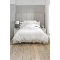 Deyongs The Lyndon Company 800tc 100% Cotton Sateen Duvet Cover Set, Super King, White, 260cm x 220cm