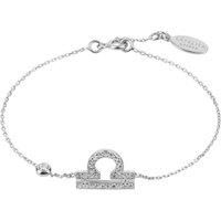 Latelita Zodiac Libra Sterling Silver Bracelet Star Sign Astrology Rose Gold CZ