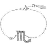 Latelita Zodiac Scorpio Sterling Silver Bracelet Star Sign Astrology Rose Gold