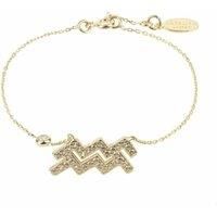 Latelita Zodiac Aquarius Sterling Silver Bracelet Star Sign Astrology Rose Gold